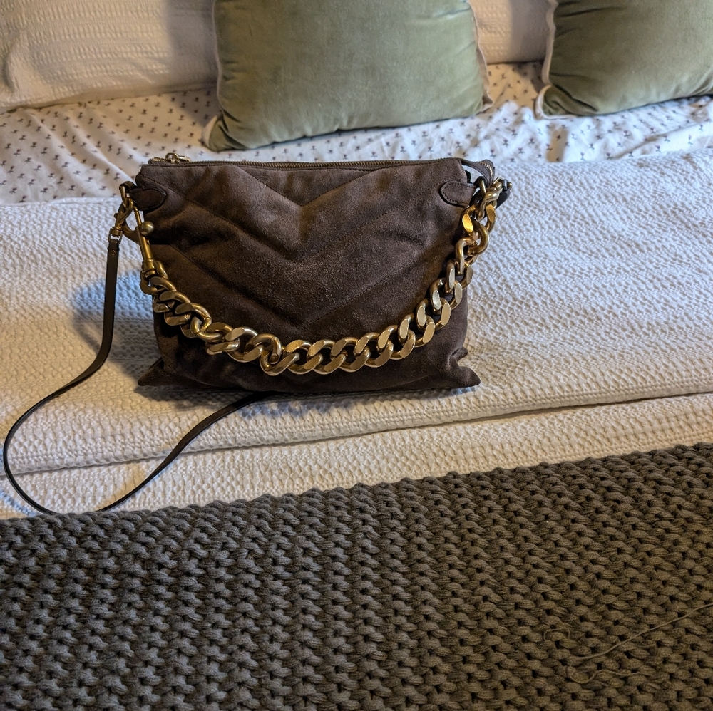 Rebecca Minkoff Edi Maxi Crossbody in  Porcini